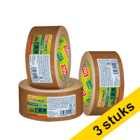 Tesa Eco Paper Standard verpakkingstape bruin papier 50 mm x 50 m (3 rollen)  203387