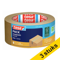 Tesa Eco Paper Standard verpakkingstape bruin papier 50 mm x 50 m (3 rollen) 203387