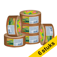Tesa Eco Paper Standard verpakkingstape bruin papier 50 mm x 50 m (6 rollen)  202410