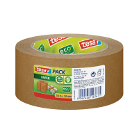 Tesa Eco Sterke Kleefkracht verpakkingstape bruin papier 50 mm x 50 m (1 rol) 202373