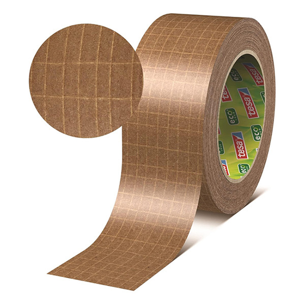 Tesa Eco Ultra Strong verpakkingstape bruin papier 50 mm x 25 m (1 rol) 203382 - 2
