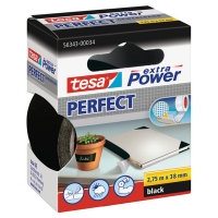 Tesa Extra Power Perfect textieltape zwart 38 mm x 2,75 m 56343-00034-03 202279