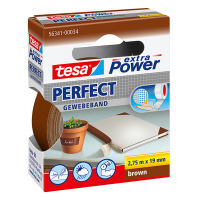 Tesa Extra Power Perfect textieltape bruin 19 mm x 2,75 m 56341-00034-03 202374