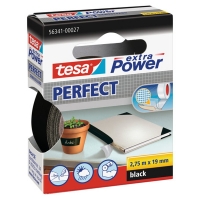 Tesa Extra Power Perfect textieltape zwart 19 mm x 2,75 m 202272