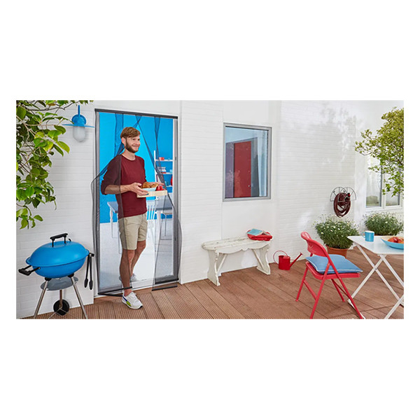 Tesa Insect Stop vliegengaas deur standaard antraciet (120 x 250 cm) STE01016 - 2