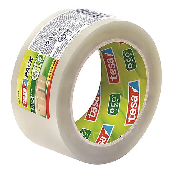 Tesa Pack Eco & Ultra Strong verpakkingstape transparant 50 mm x 66 m (1 rol) 203381 - 3