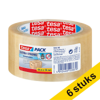 Tesa Pack Extra Strong verpakkingstape transparant 50 mm x 66 m (6 rollen) 203402