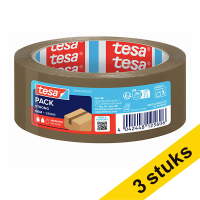 Tesa Pack Strong verpakkingstape bruin 38 mm x 66 m (3 rollen) 202363