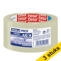 Tesa Pack Strong verpakkingstape transparant 50 mm x 66 m (3 rollen) 57167-00000-05-3 202362