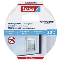 Tesa Powerbond montagetape transparant 19 mm x 5 m 77741-00000-00 202317