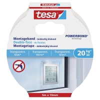 Tesa Powerbond montagetape transparant 19 mm x 5 m 77741-00000-00 202317
