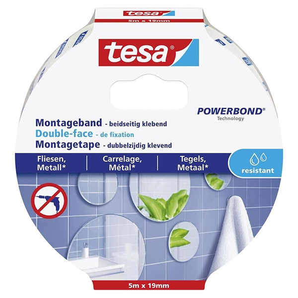 Tesa Powerbond waterproof montagetape 19 mm x 5 m 202321 - 1