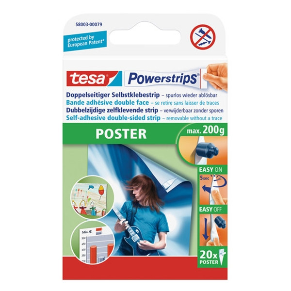 Tesa Powerstrips poster (20 stuks) 58003 58003-00079-04 58003-00079-21 202267 - 1