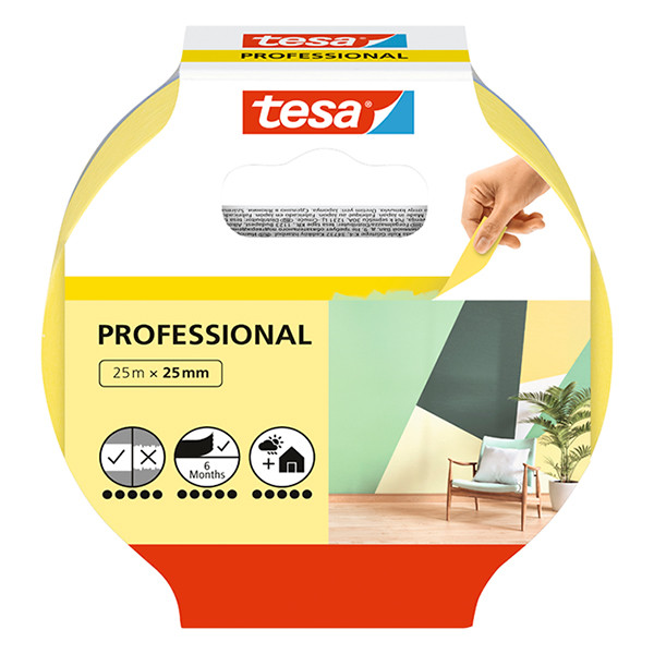 Tesa Professional schilderstape 25 mm x 25 m 203356 - 2