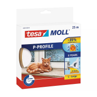Tesa TesaMoll Classic P-profiel tochtstrip wit 25 m x 9 mm 203312