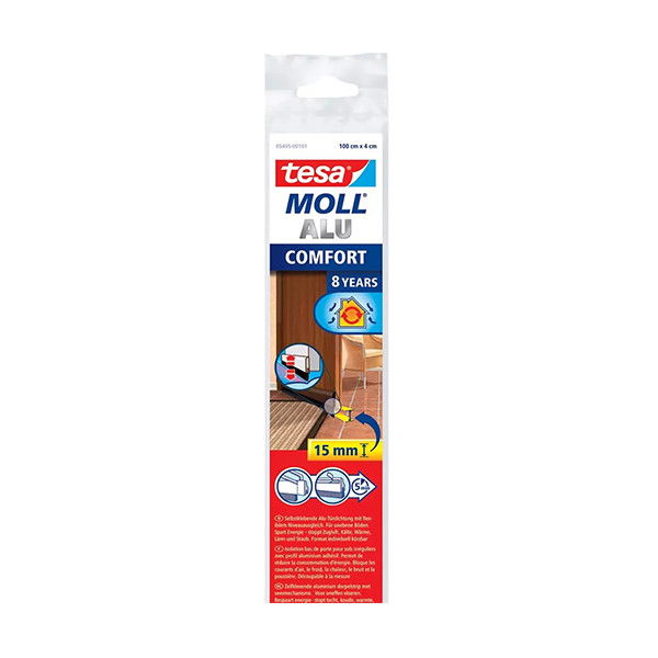Tesa TesaMoll Comfort dorpelstrip bruin 40 mm x 1 m 203324 - 1