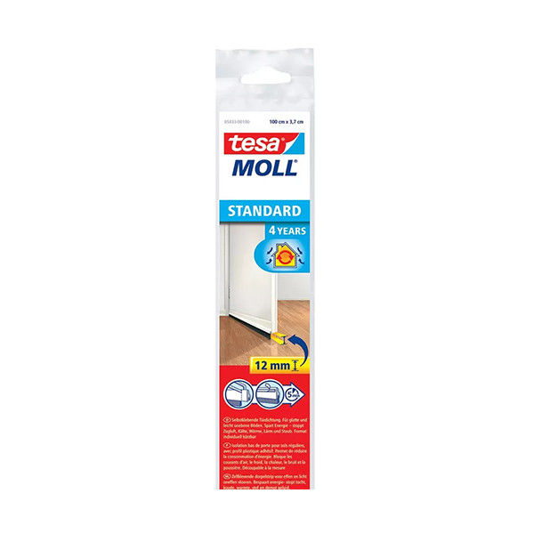 Tesa TesaMoll Standard dorpelstrip wit 37 mm x 1 m 203320 - 1
