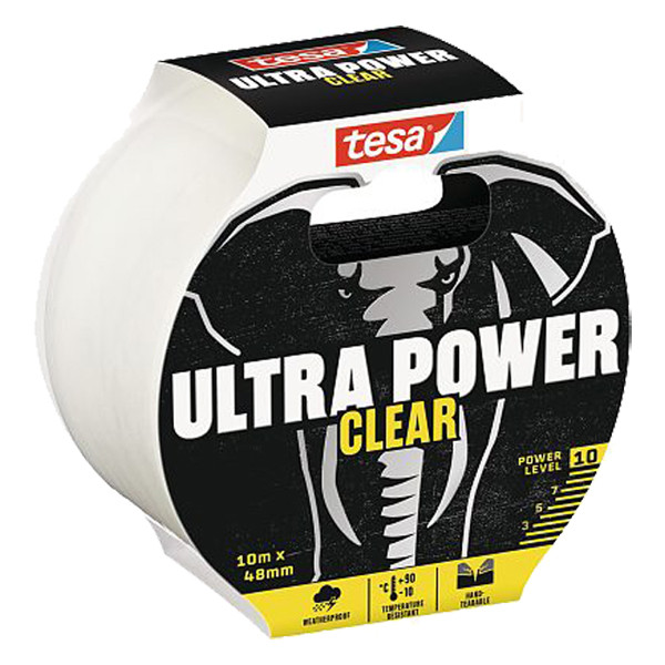 Tesa Ultra Power Clear reparatietape transparant 48 mm x 10 m 56496-00000-00 203299 - 1