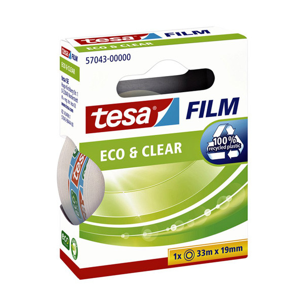 Tesa eco & clear plakband 19 mm x 33 m 57043 202369 - 1