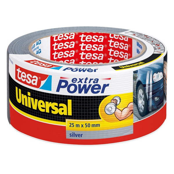 Tesa extra Power Universal duct tape 50 mm x 25 m (1 rol) grijs 202380 - 1