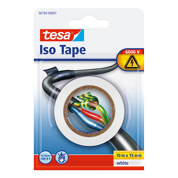 Tesa isolatietape wit 15 mm x 10 m 56193-00000-23 203389 - 1