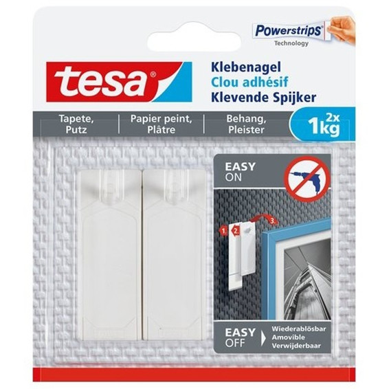 Tesa klevende spijker voor gevoelige oppervlakken 1 kg (2 stuks) 202301 - 1