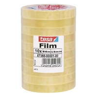 Tesa standaard plakband 15 mm x 66 m (10 rollen) 57388-00001-00 57388-00001-01 202294