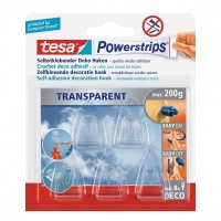 Tesa transparante haak zelfklevend 0,2 kg UV-bestendig (5 stuks) 202353