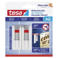 Tesa verstelbare klevende schroef voor tegels en metaal 3 kg (2 stuks) 202315