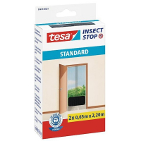 Tesa vliegengaas Insect Stop standaard deur 2 x (65 x 220 cm, antraciet) STE00022
