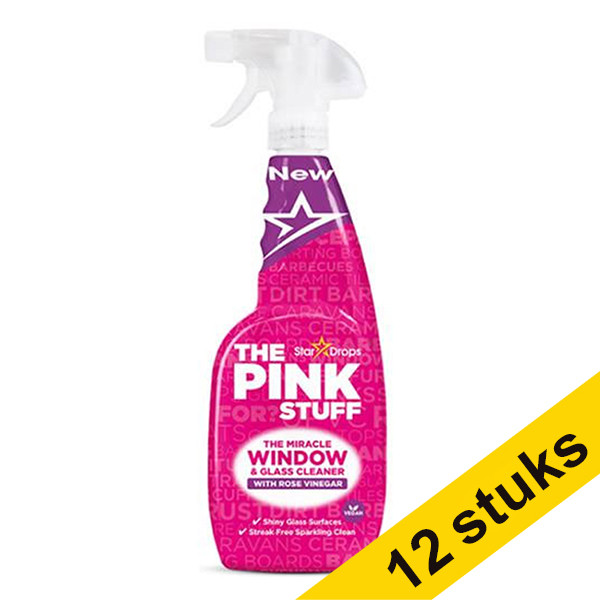 The Pink Stuff Aanbieding: 12x The Pink Stuff raam & glasreiniger (750 ml)  SPI00036 - 1