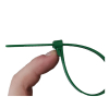 Tiewrap hersluitbare kabelbinder - 100 x 7,6 mm groen (100 stuks)