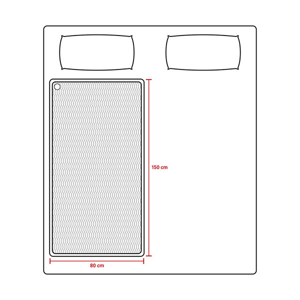 Tomado TEB1510W elektrische onderdeken 1-persoons 150 x 80 cm 828753 - 6