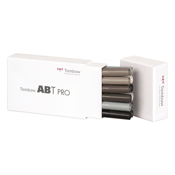 Tombow alcohol-based ABT marker set gray kleuren (12 stuks) 19-ABTP-12P-3 241537 - 1