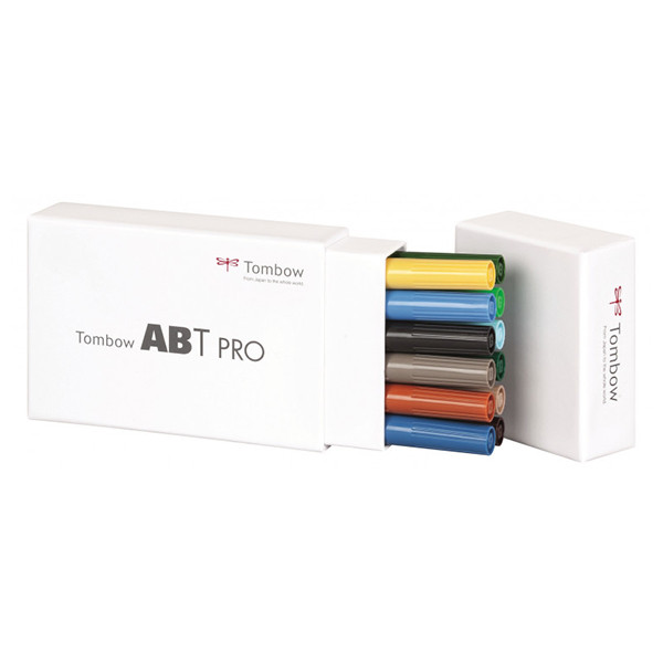 Tombow alcohol-based ABT marker set landscape kleuren (12 stuks) 19-ABTP-12P-4 241538 - 1