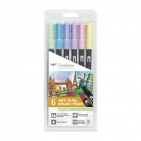 Tombow brushpennen pastel kleuren (6 stuks) ABT-6P-2 241513