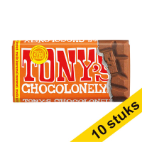 Aanbieding: 10x Tony's Chocolonely Melk Karamel Zeezout chocoladereep 90 gram 137235