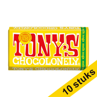 Aanbieding: 10x Tony's Chocolonely Melk Noga chocoladereep 180 gram