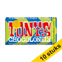 Aanbieding: 10x Tony's Chocolonely Puur Romige Hazelnoot Crunch chocoladereep 180 gram