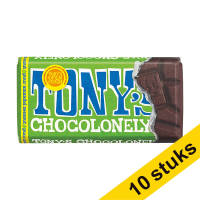 Aanbieding: 10x Tony's Chocolonely Puur amandel Zeezout chocoladereep 90 gram