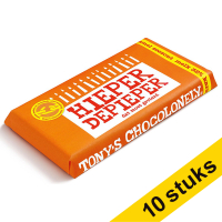 Aanbieding: 10x Tony's Chocolonely melk karamel zeezout chocoladereep hieper de pieper 180 gram