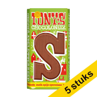 Aanbieding: 5x Tony's Chocolonely Melk Spijs Speculaas S chocoladeletter 180 gram 200298
