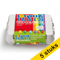 Aanbieding: 5x Tony's Chocolonely paaseitjes mix doosje 150 gram