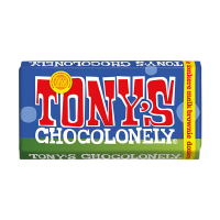 Tony's Chocolonely Donkere Melkchocolade Browniestukjes chocoladereep 180 gram 137218