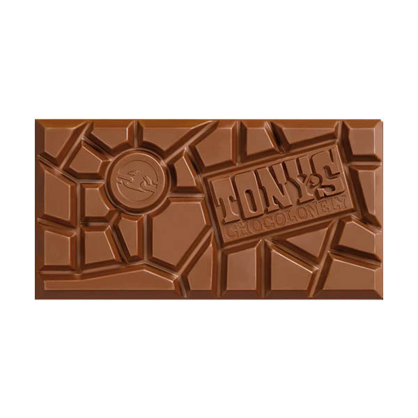 Tony's Chocolonely Karamel Zeezout chocoladereep 180 gram 137170 - 3