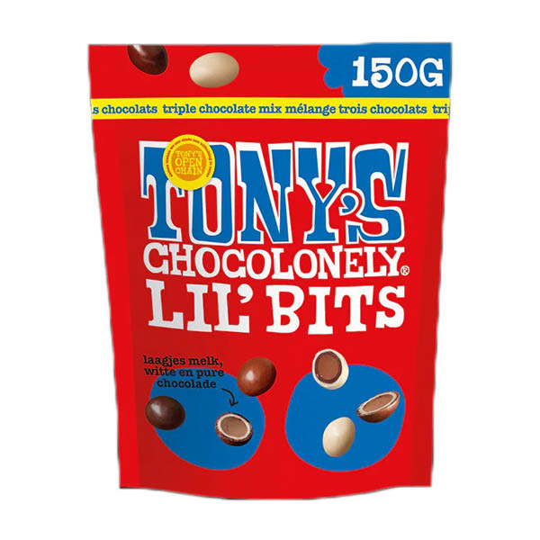 Tony's Chocolonely LiL'Bits Triple chocolate mix (150 gram) 137156 - 1