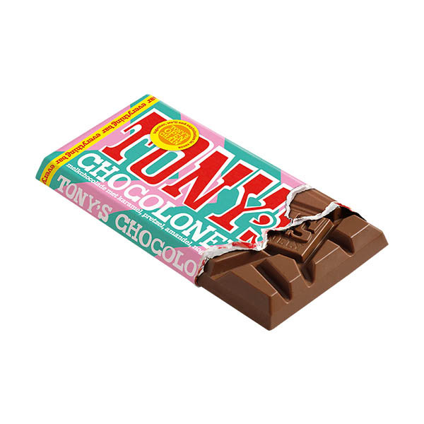 Tony's Chocolonely Melk Everything chocoladereep 90 gram 137238 - 2