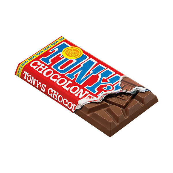 Tony's Chocolonely Melk chocoladereep 90 gram 137232 - 2