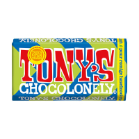 Tony's Chocolonely Puur Romige Hazelnoot Crunch chocoladereep 180 gram 137222