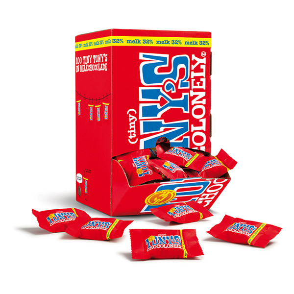 Tony's Chocolonely Tiny melkchocolade (100 stuks) 423290 - 1